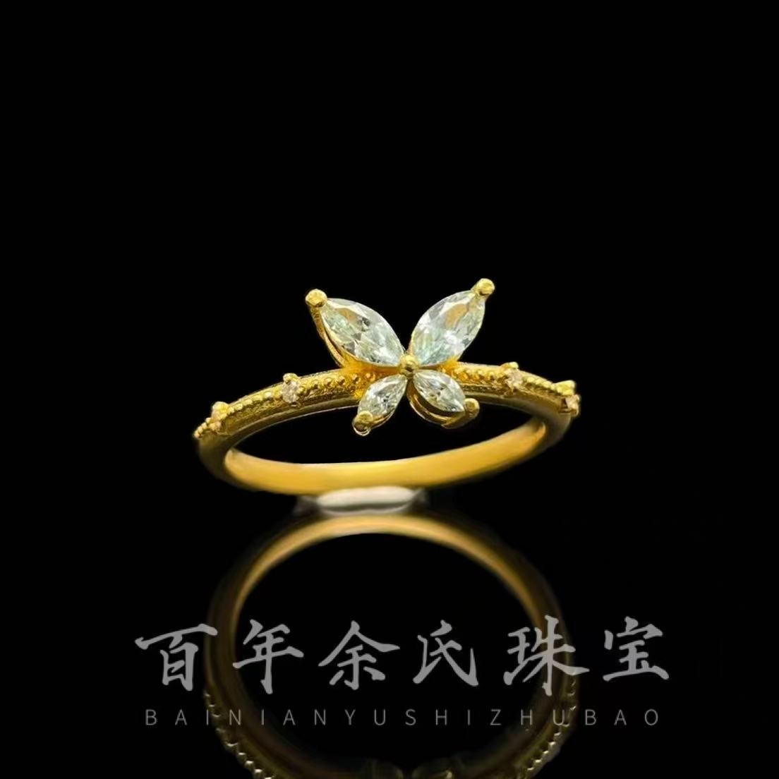 精灵-足金999黄金时尚镶嵌2.91克净金重固口