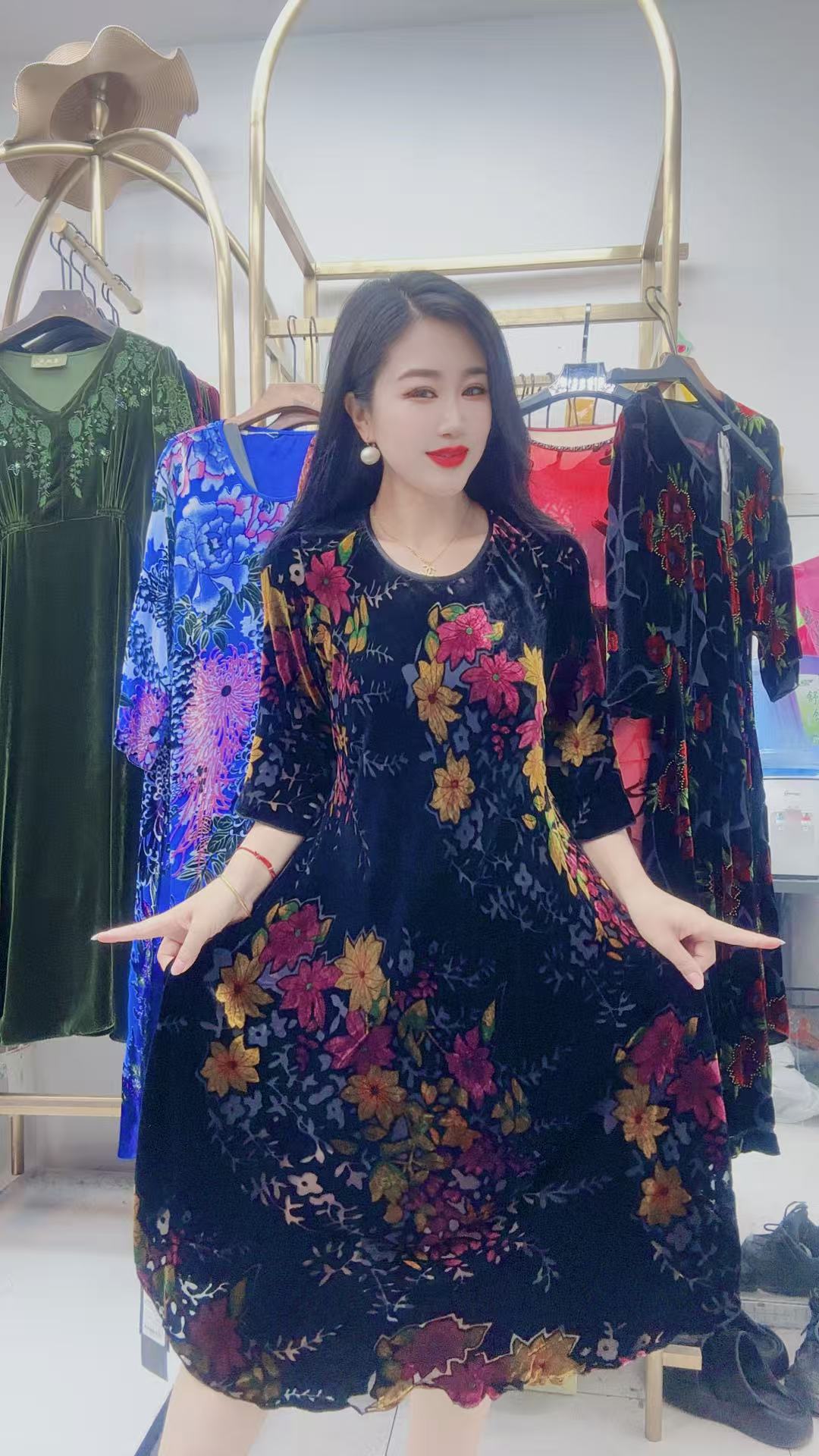 桑蚕丝连衣裙10A118-2