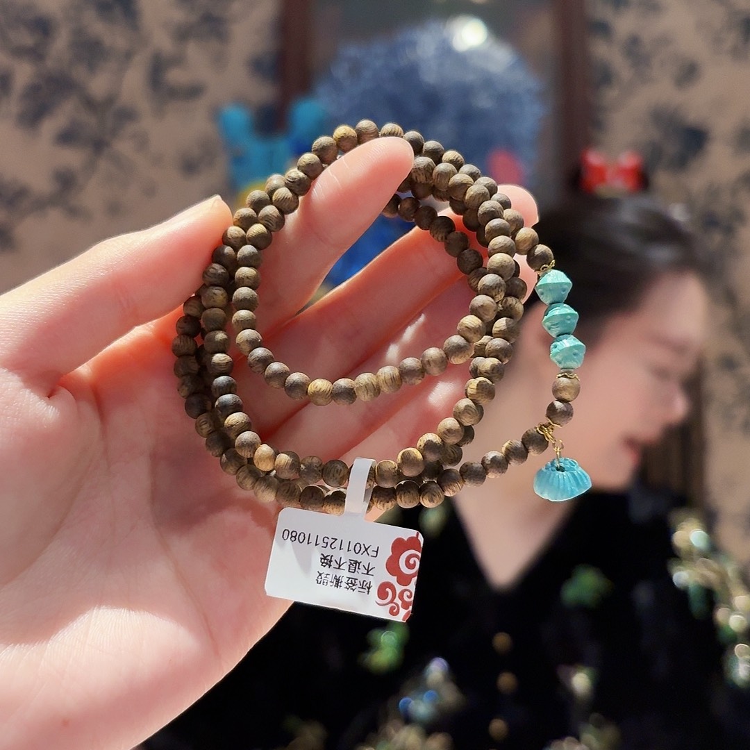 沉香未镶嵌手串颈饰