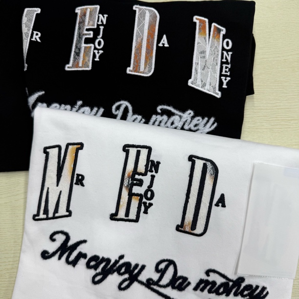 M家火烧蕾丝纯色短袖T恤男女