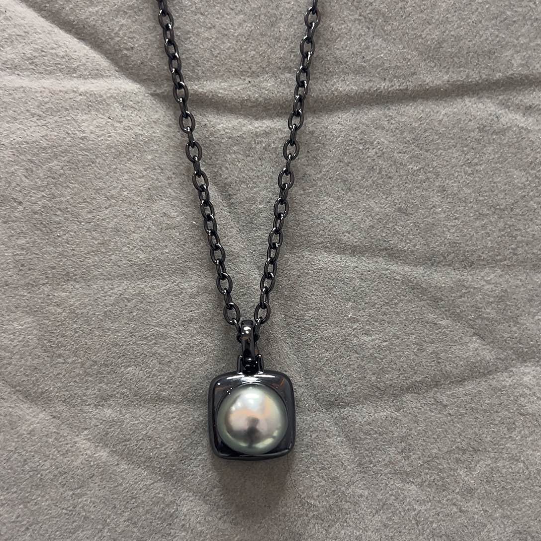 海水珍珠颈饰银S925镶嵌