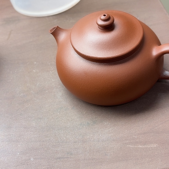 堂***堂茶壶紫砂半手工制作的朱泥寒江壶