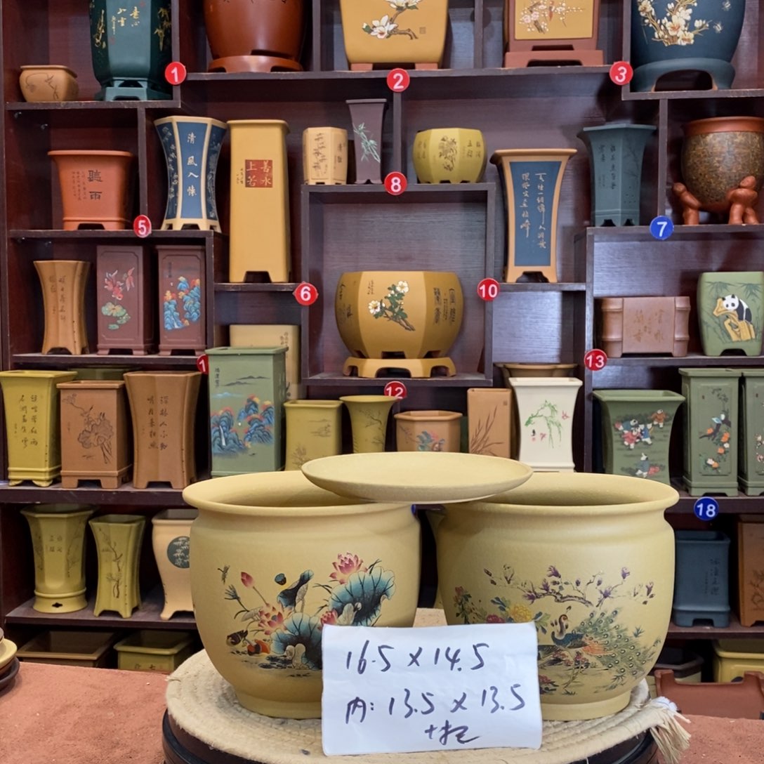 紫砂花盆紫砂花盆