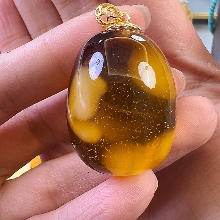 蜜蜡颈饰未镶嵌蜜蜡