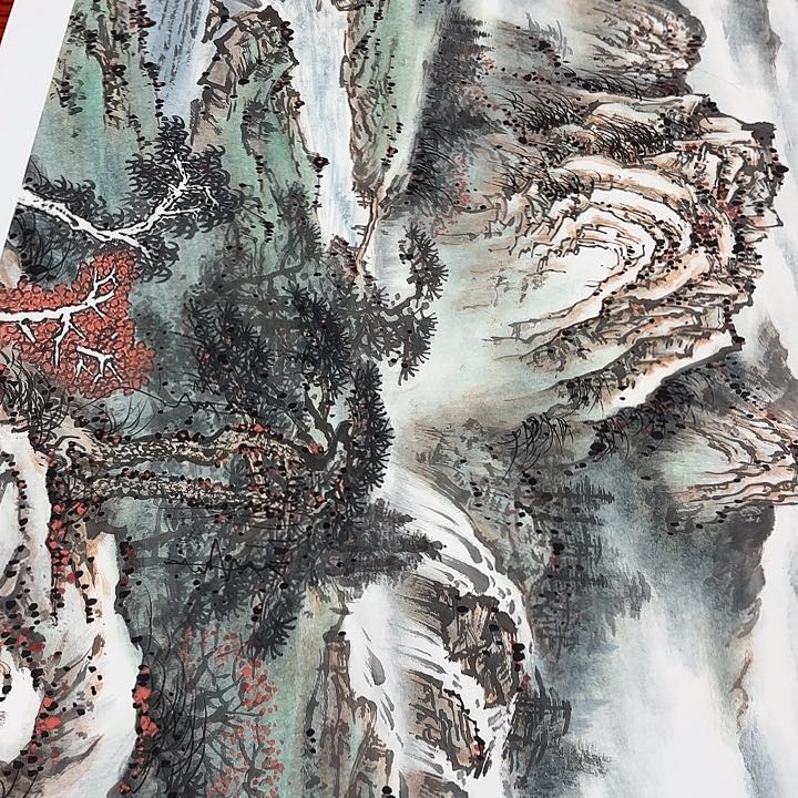 国画云**月杜宝才老师去伪存真原作