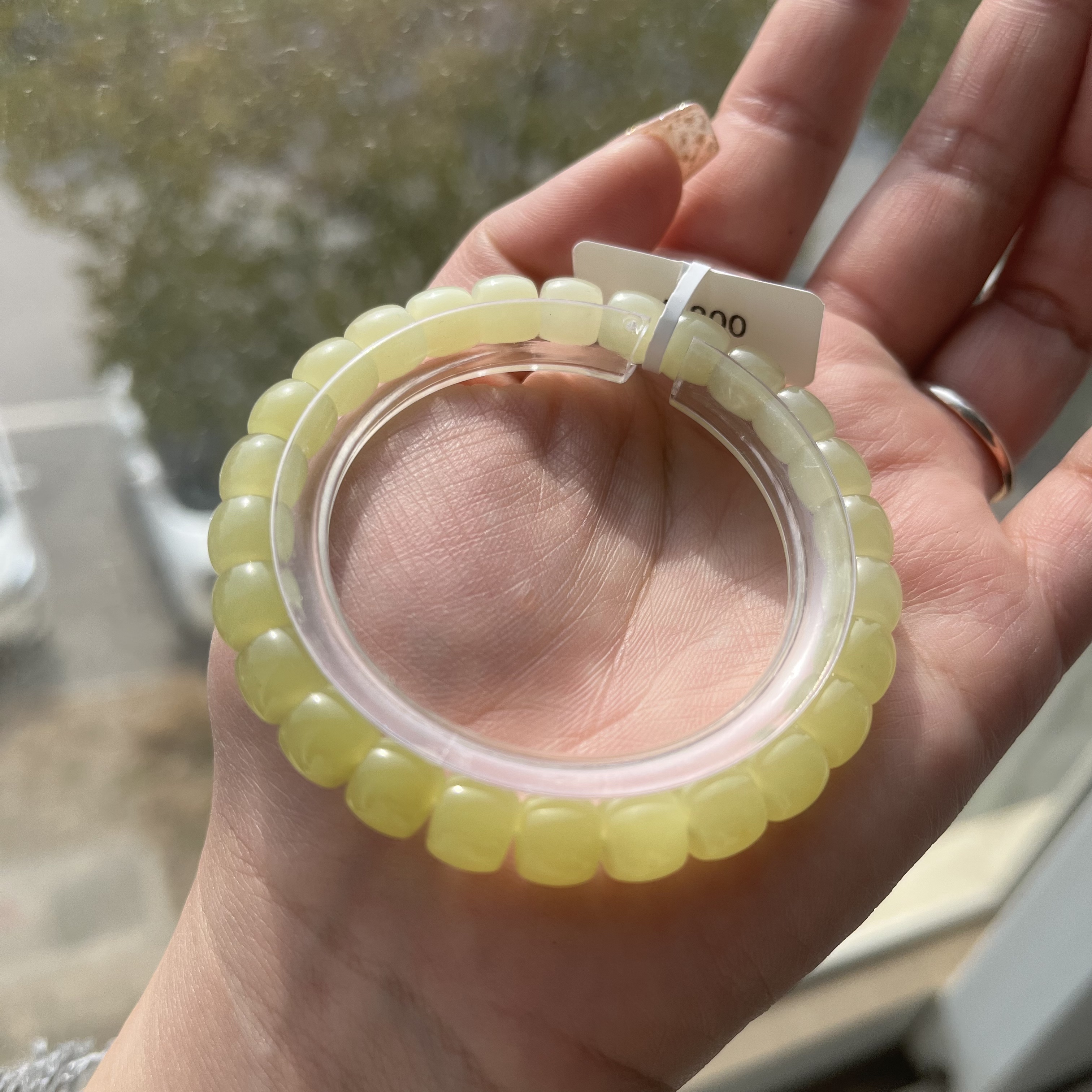 天然和田玉新疆若羌黄口直切渐变手串