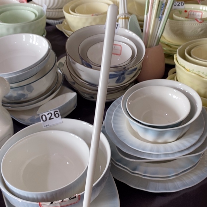 瓷纯白陶瓷筷子10双