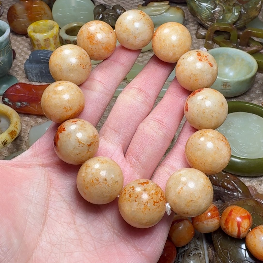 海***月白玉菩提吊坠挂件