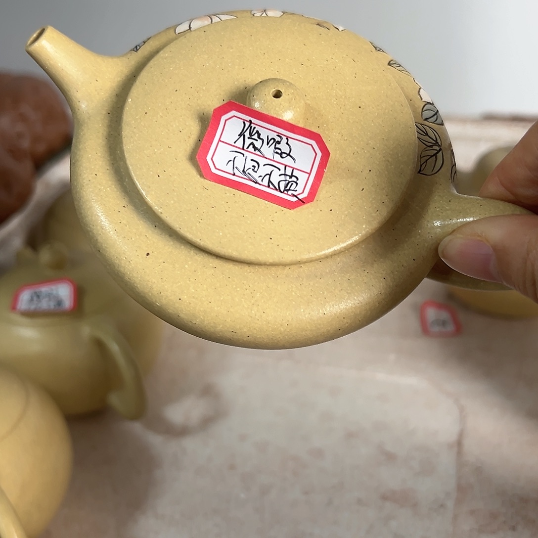 紫砂茶壶黄龙山原矿本绿175