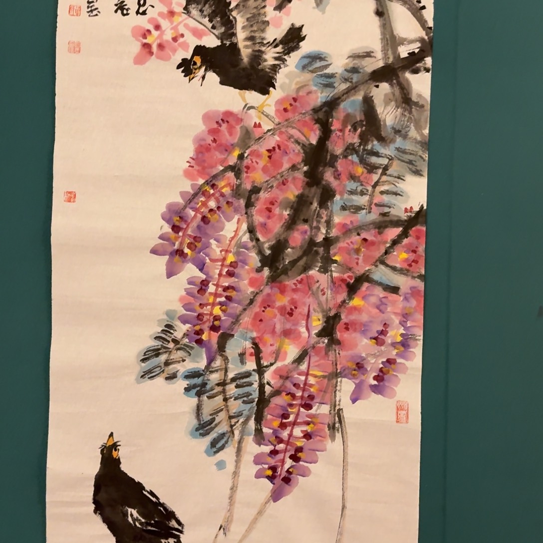 国画单老师作品画作