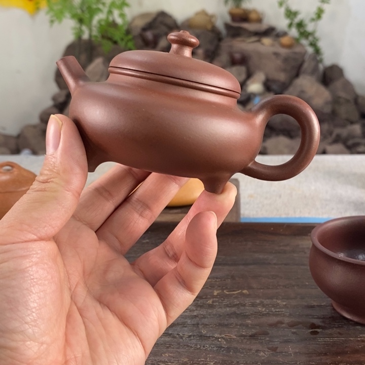 紫砂茶壶宜兴底潮青160