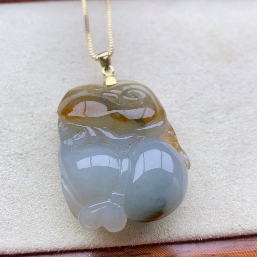 翡翠银S925镶嵌颈饰吊坠14