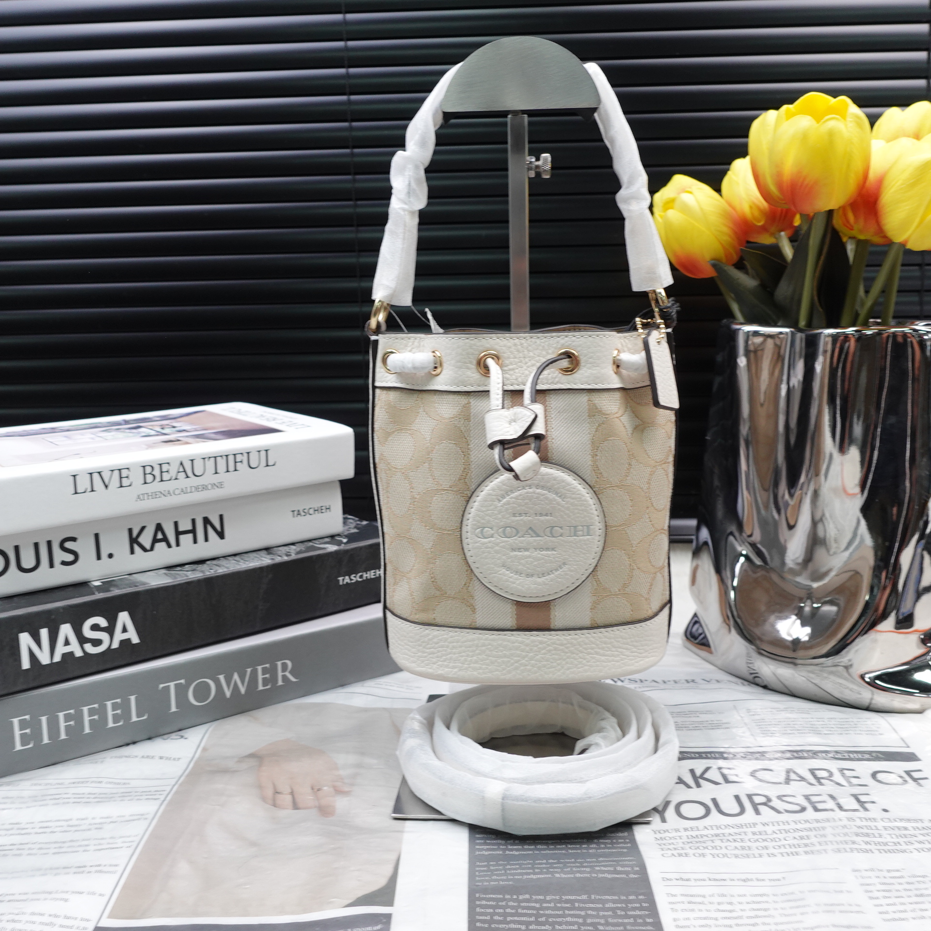 95新 COACH/蔻驰 单肩包/T10313391