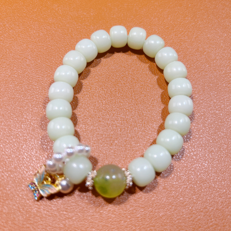 SBE-0115-青柠绿8*10菩提手串