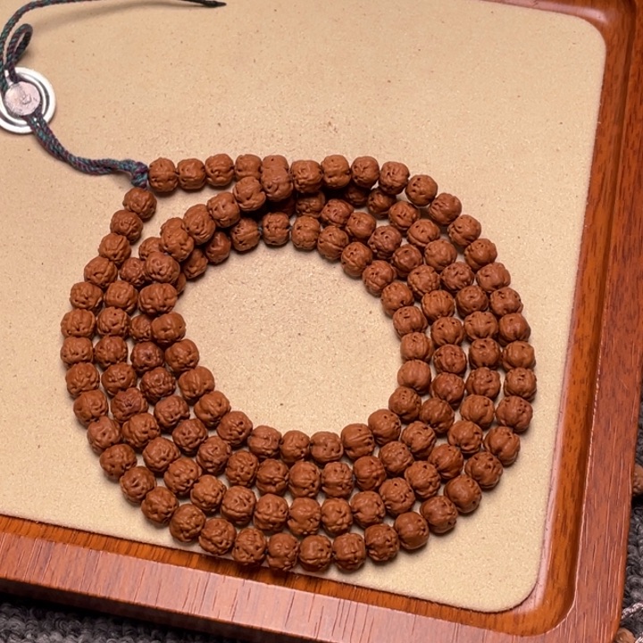 金刚菩提手串晚**凉定制收藏原装佛手108尺寸7.3