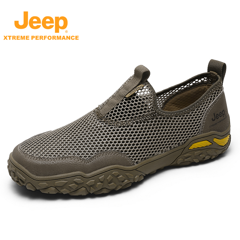 JEEP/吉普夏季透气男士高档飞织溯溪鞋驾驶员专用凉鞋