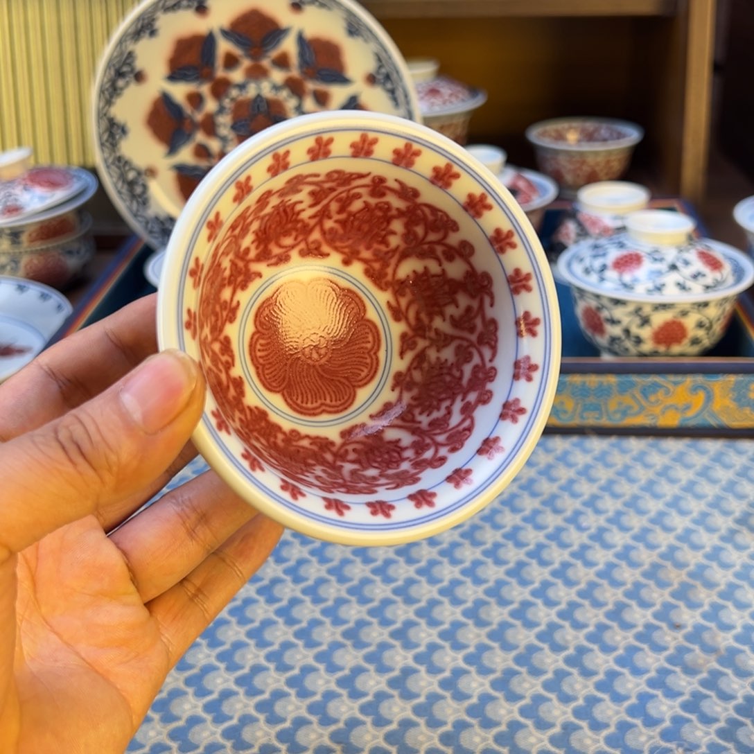 摆件新年快乐茶器百宝箱