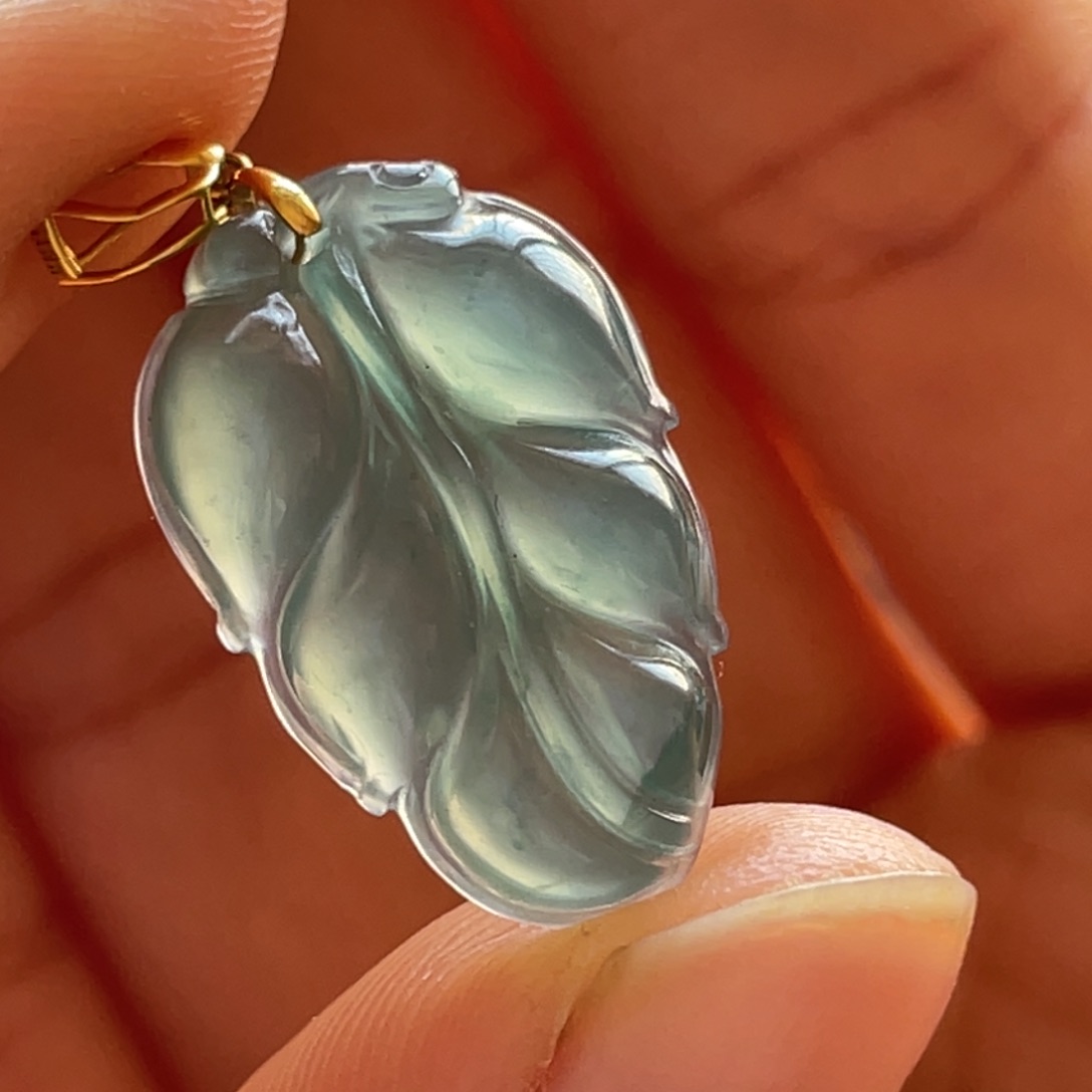 翡翠颈饰18K金镶嵌危