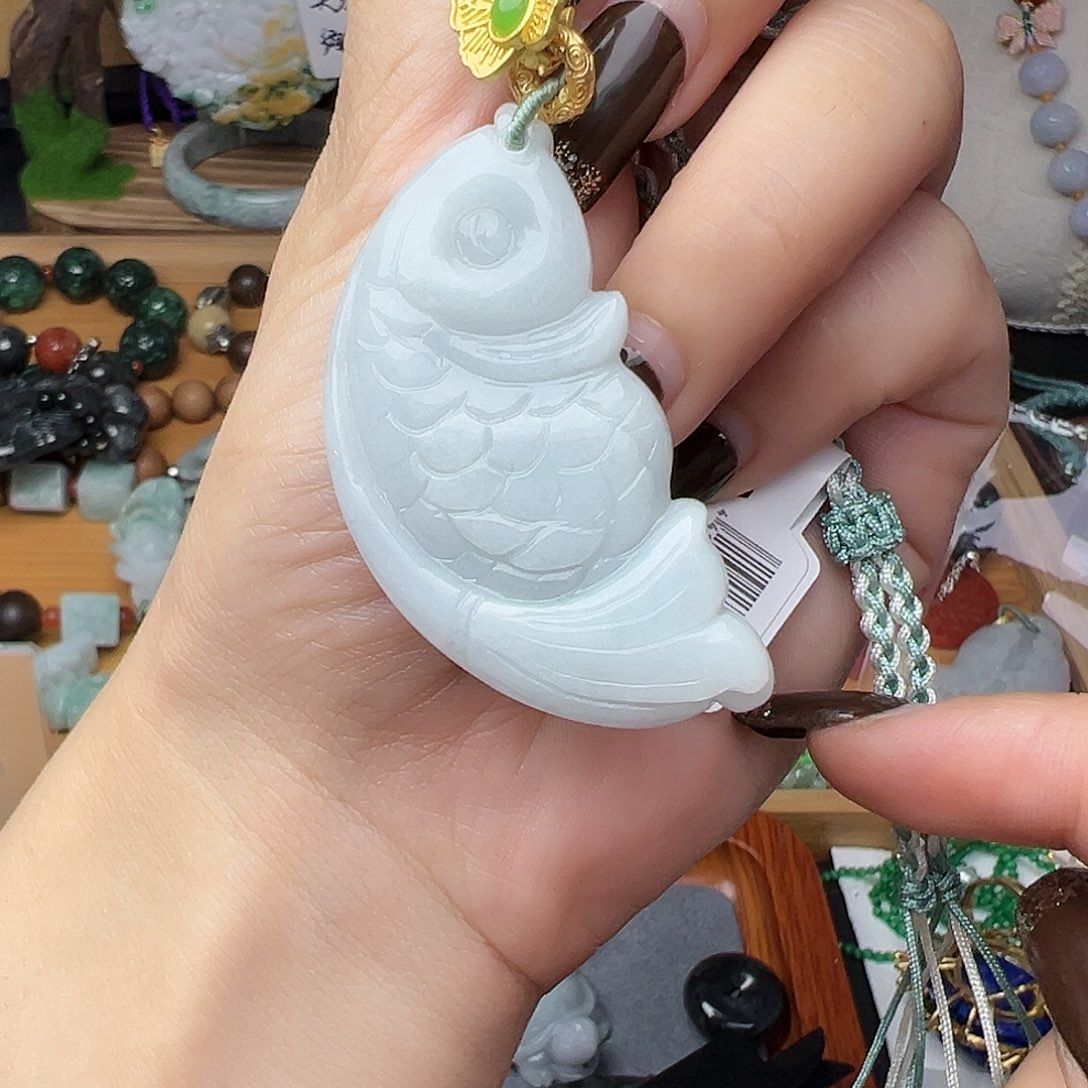 翡翠颈饰未镶嵌吊坠5