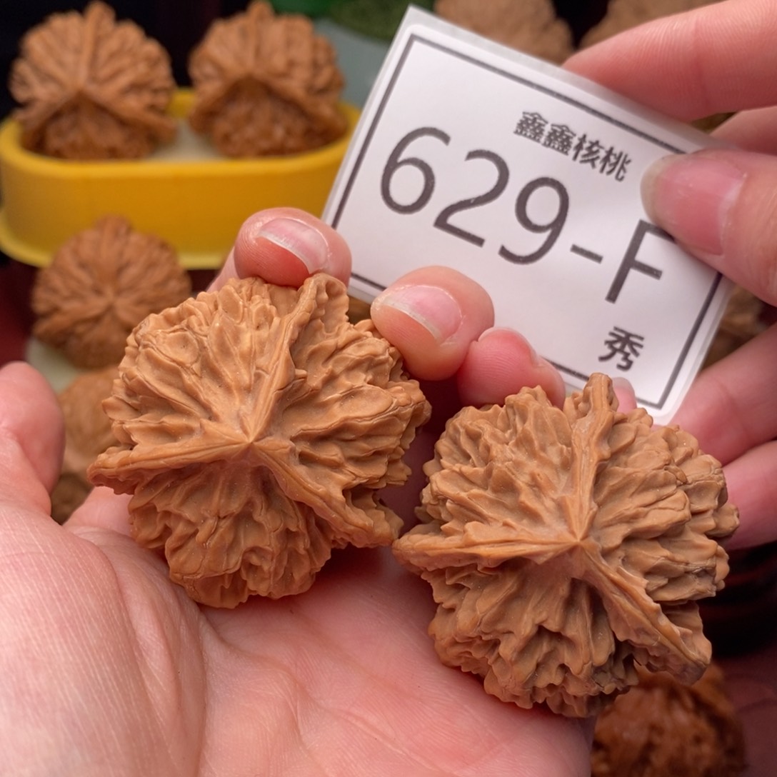 文玩核桃把件龙纹奔44