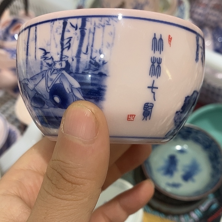 陶摆件景德镇陶瓷主人杯133444