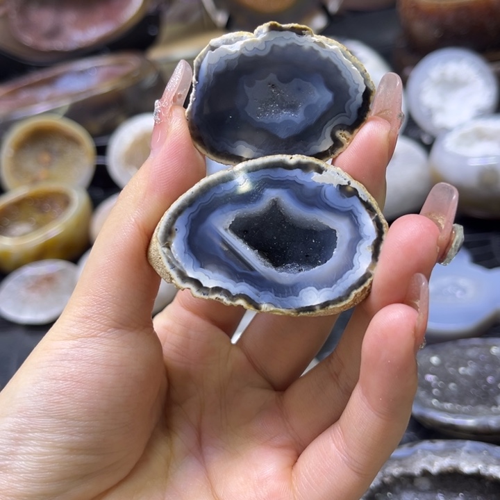 水晶珠宝半成品未镶嵌福利小蓝盆