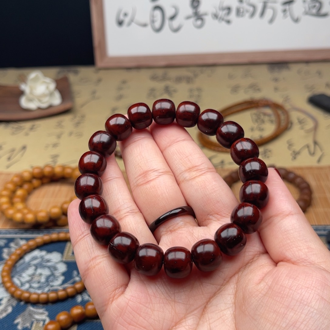 紫金鼠手串实心老型12