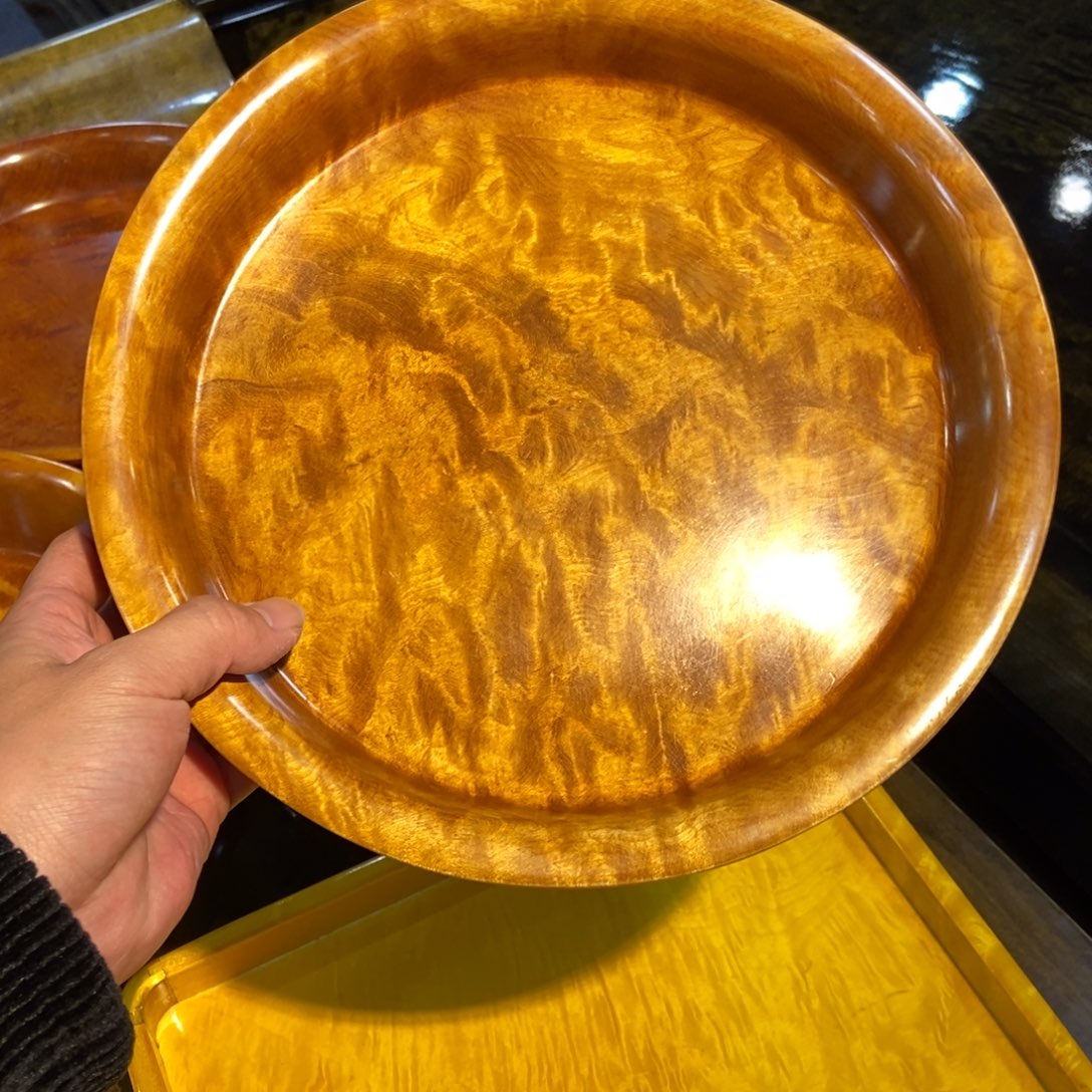 楠木聚宝盆一木挖水波一个