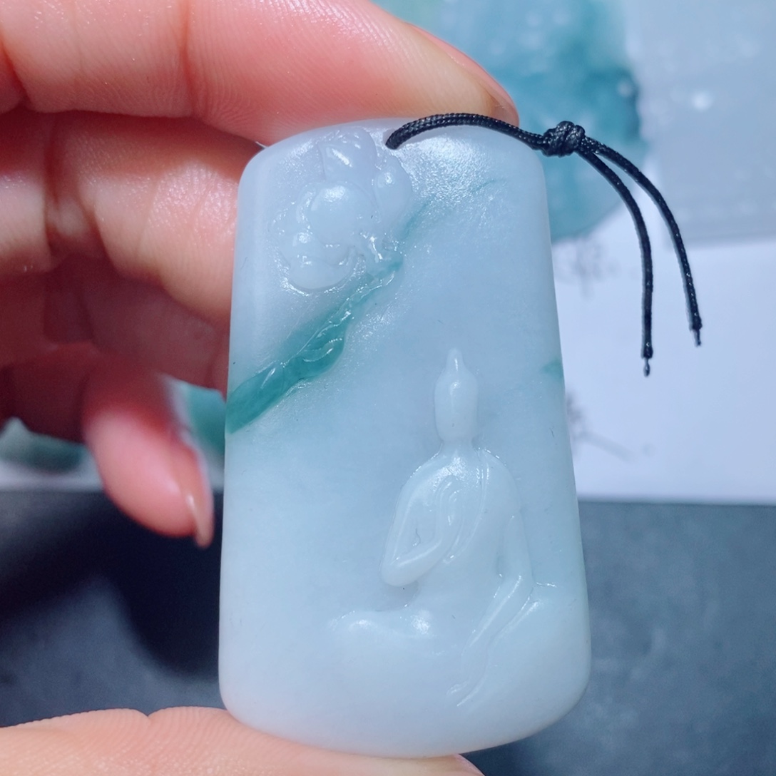 启***航未镶嵌吊坠定制翡翠