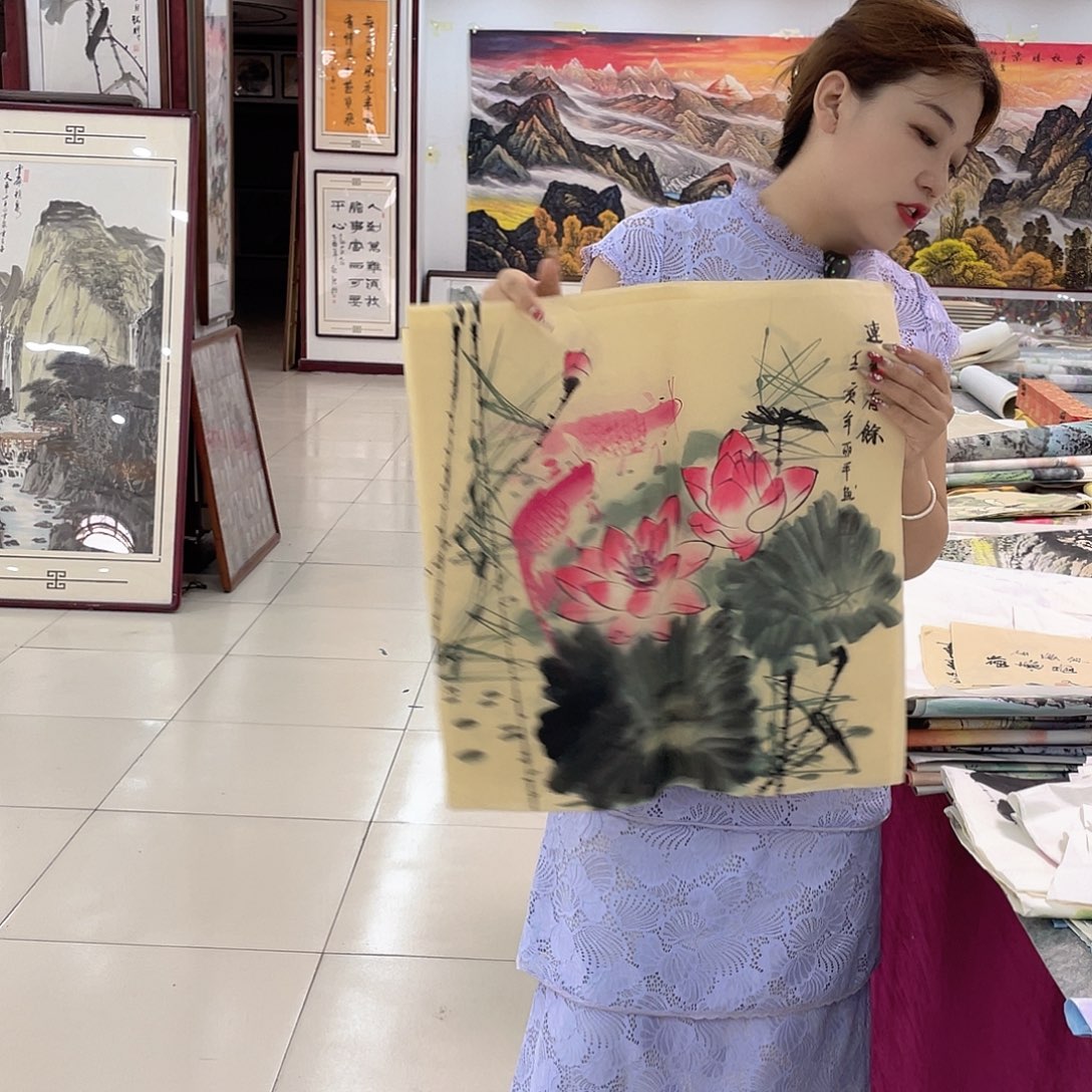 国画纯手绘国画山水花鸟