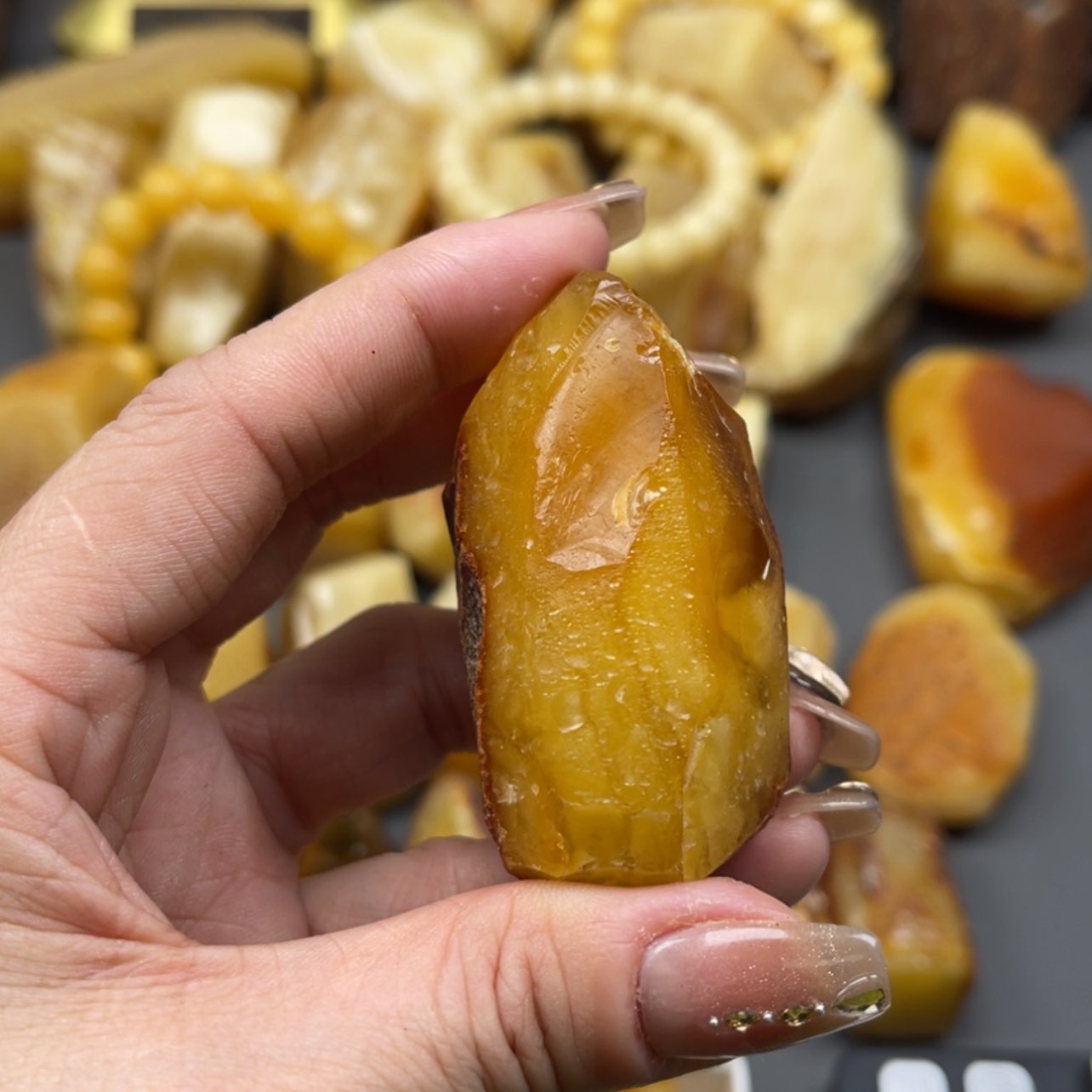 【闪购商品】未镶嵌定制琥珀天然琥珀蜜蜡原石定制