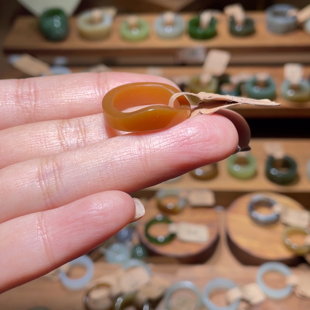 和田玉戒指未镶嵌17.6