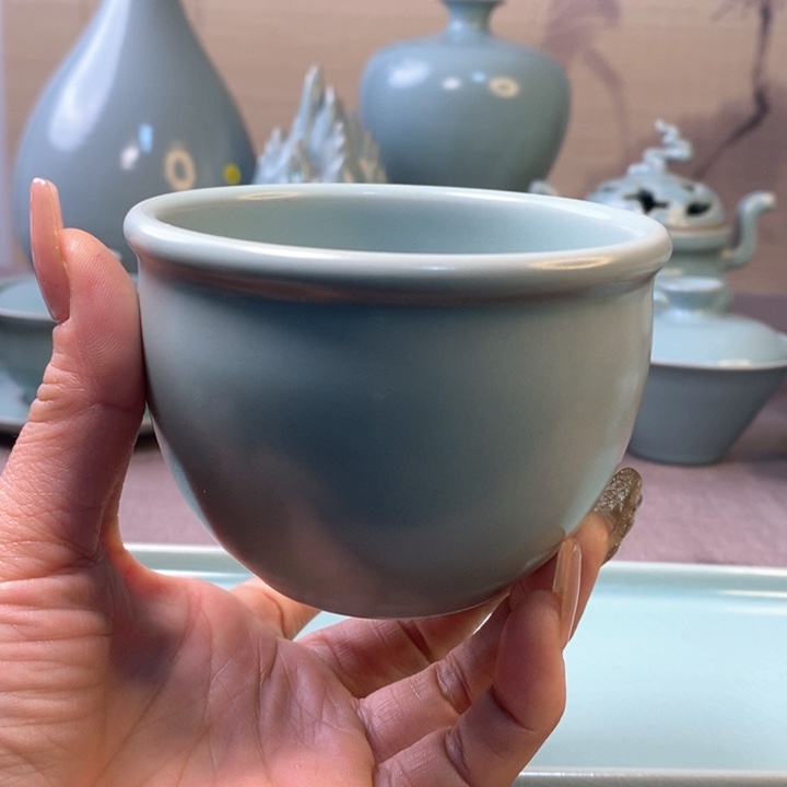 原产地汝瓷缸杯一