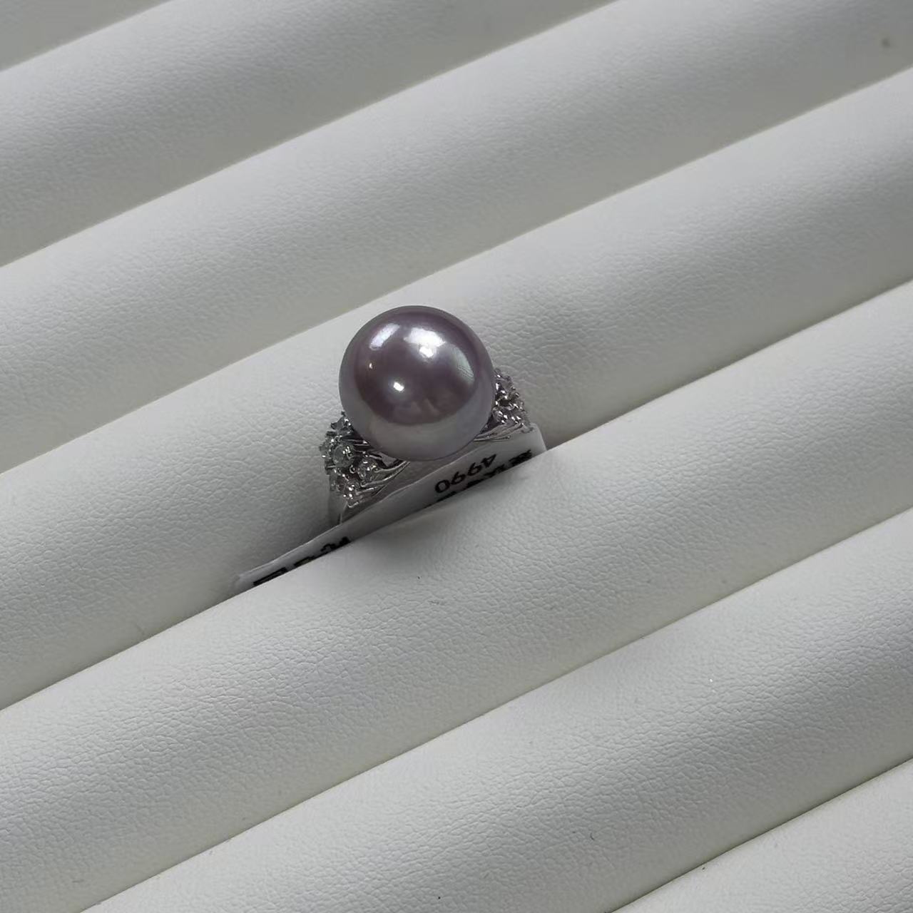 【婕妤甄选】淡水爱迪生紫珠12-13mmS925紫珠戒指