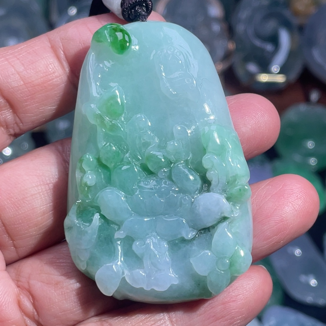 翡翠未镶嵌吊坠(不含链)