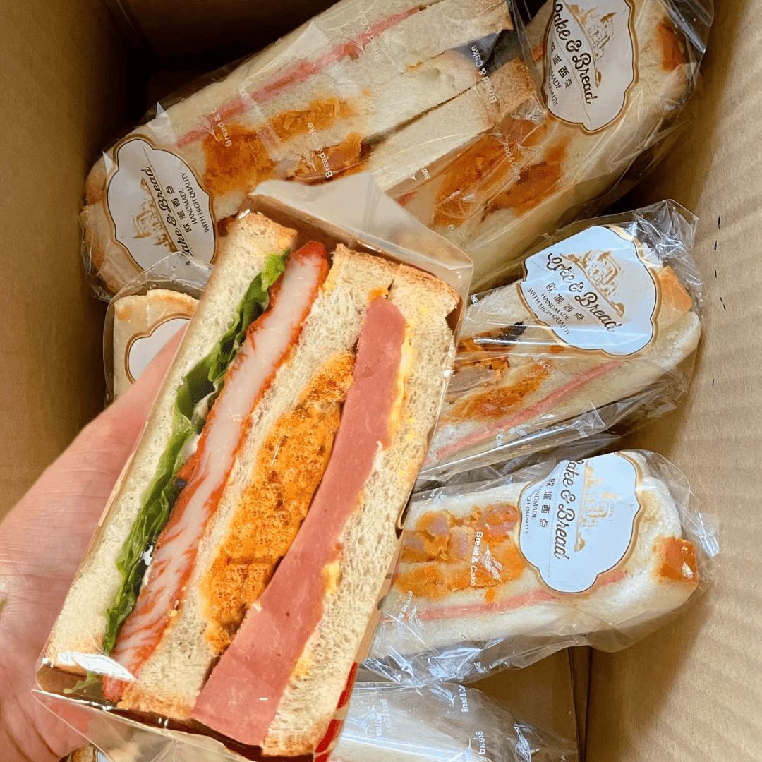 【6盒/箱】早餐面包芝士紫米夹心肉松粉速食营养早餐三明治食品推荐
