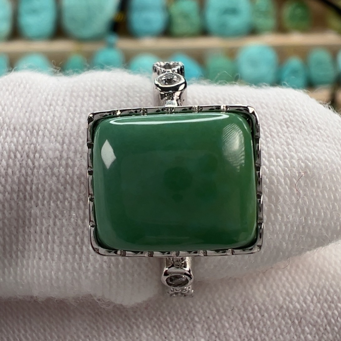 银S925镶嵌绿松石配饰