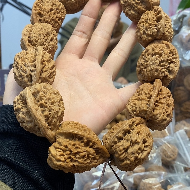 把件文玩核桃38官帽手持油
