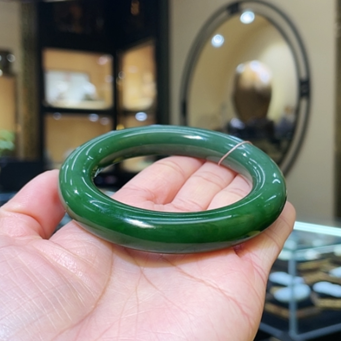 【闪购商品】和田玉手镯未镶嵌56#77.1g