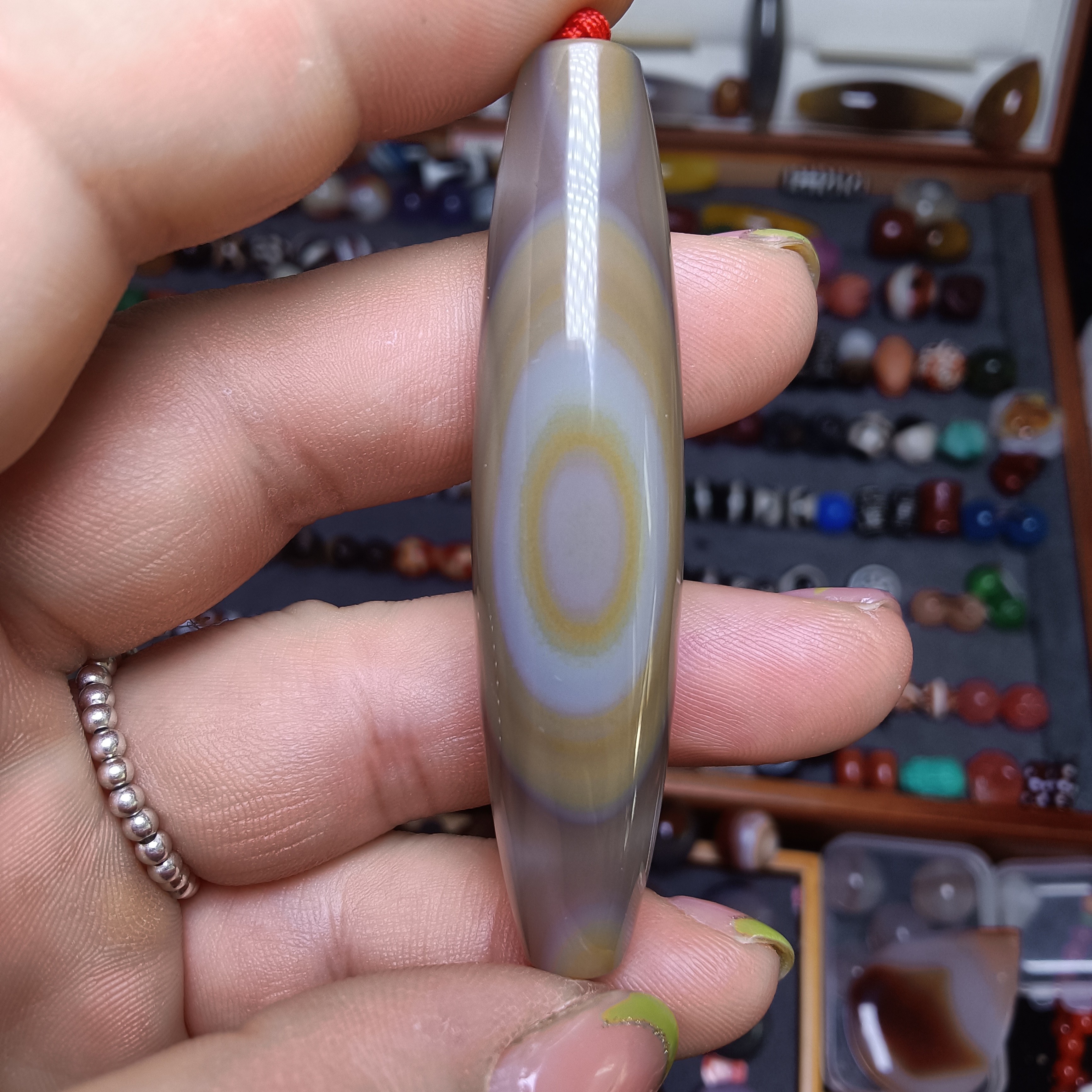 天然玛瑙一眼勒子61.8*14.6（想下单的联系客服可优惠）