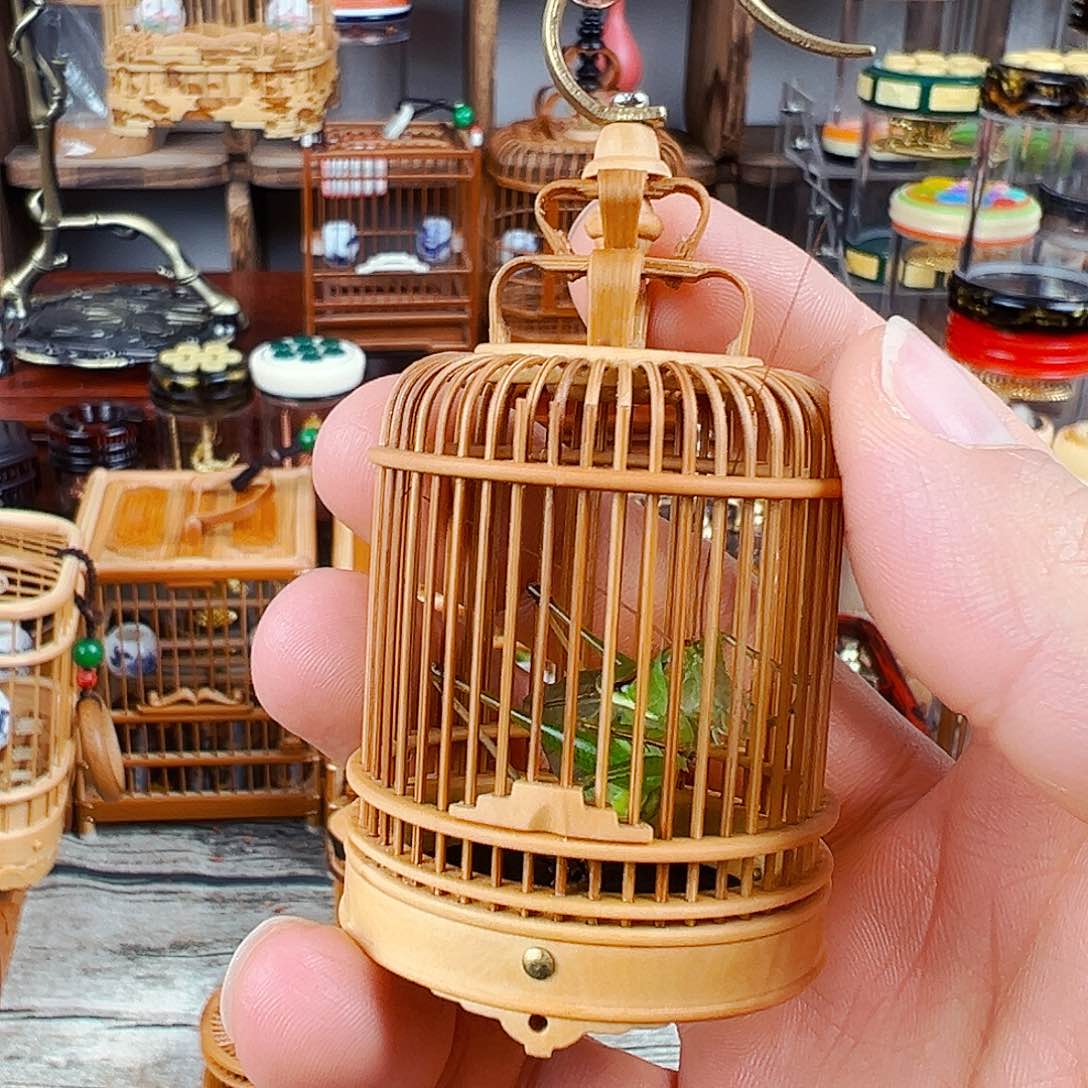 竹小鸟笼样式扎嘴笼+扎嘴