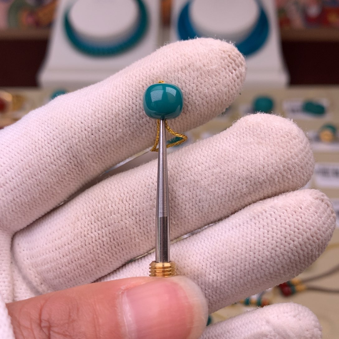 绿松石配饰直径8.3×7.2未镶嵌