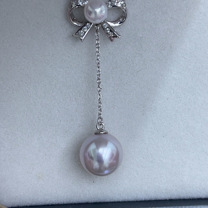 淡水珍珠颈饰银S925镶嵌