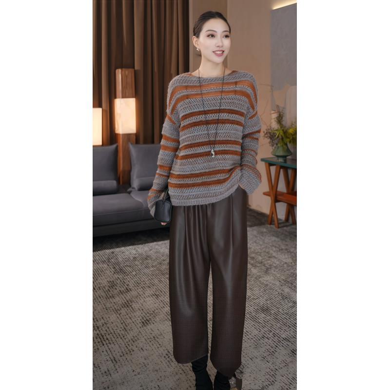【店】八分弯刀裤>海宁正品女长裤百搭裤子女2025秋冬新款