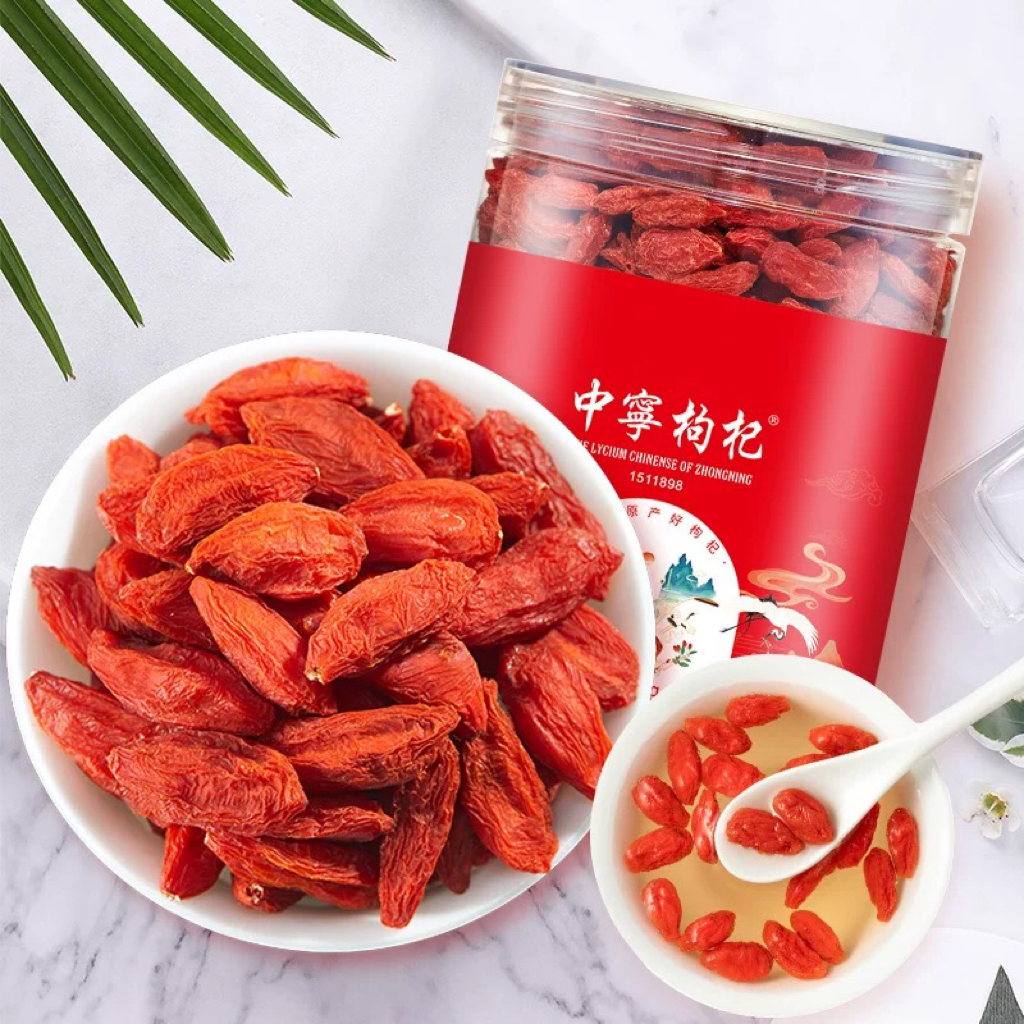 宁夏中宁头茬大颗粒枸杞免洗可干吃泡茶泡水泡酒佳品500g