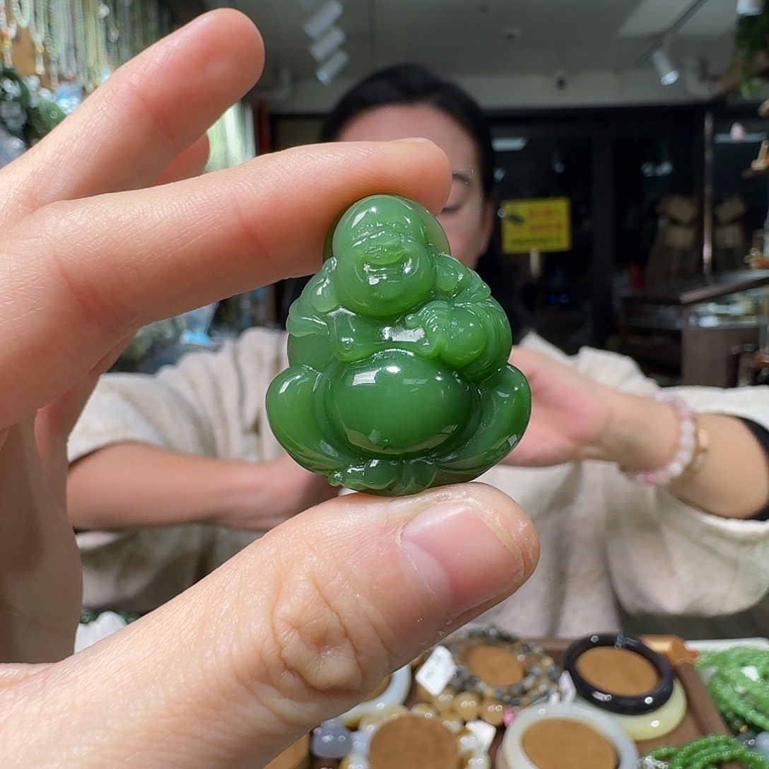 草****和田玉未镶嵌手链