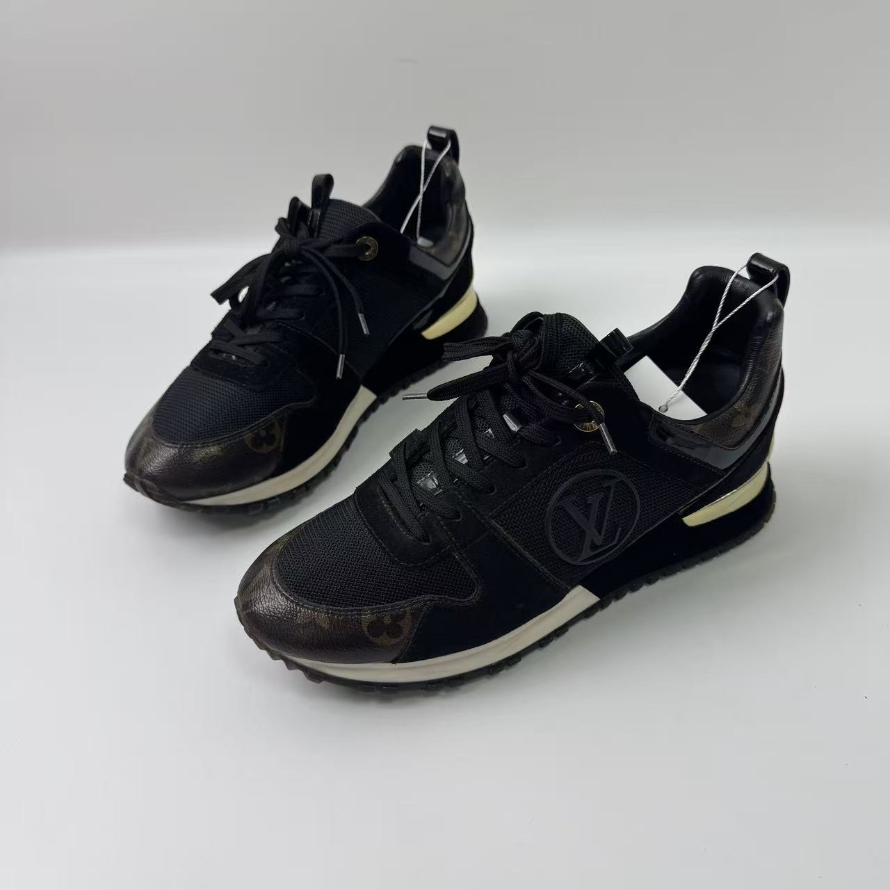 99新 LouisVuitton/路易威登 37.5码/仔仔/黑色棕老花老爹鞋1223