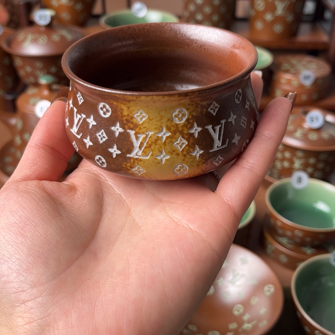 *****草木灰老花杯子老花