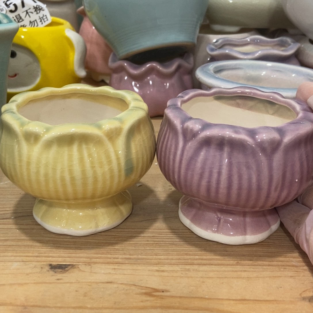 红陶高温陶瓷花盆