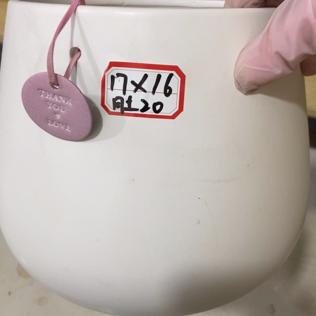 红陶高温陶瓷花盆